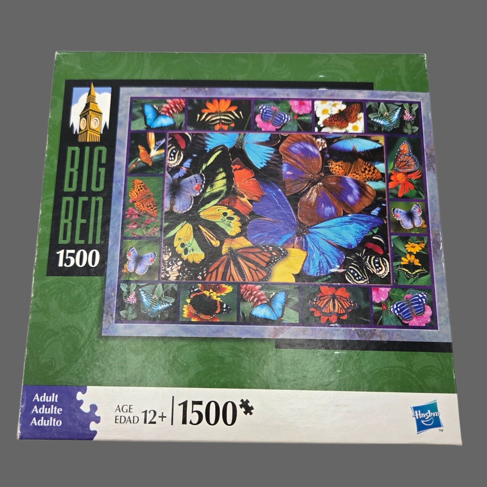 Big Ben 1500-Piece Botanica Butterflies Jigsaw Puzzle Hasbro